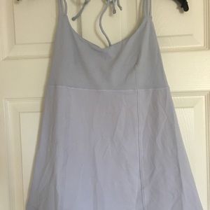Periwinkle halter tank